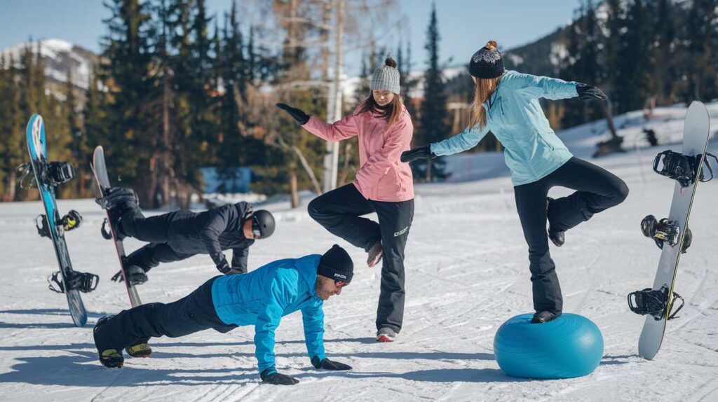 Core and Balance Exercises for Snowboarding Workout Routines for Beginners